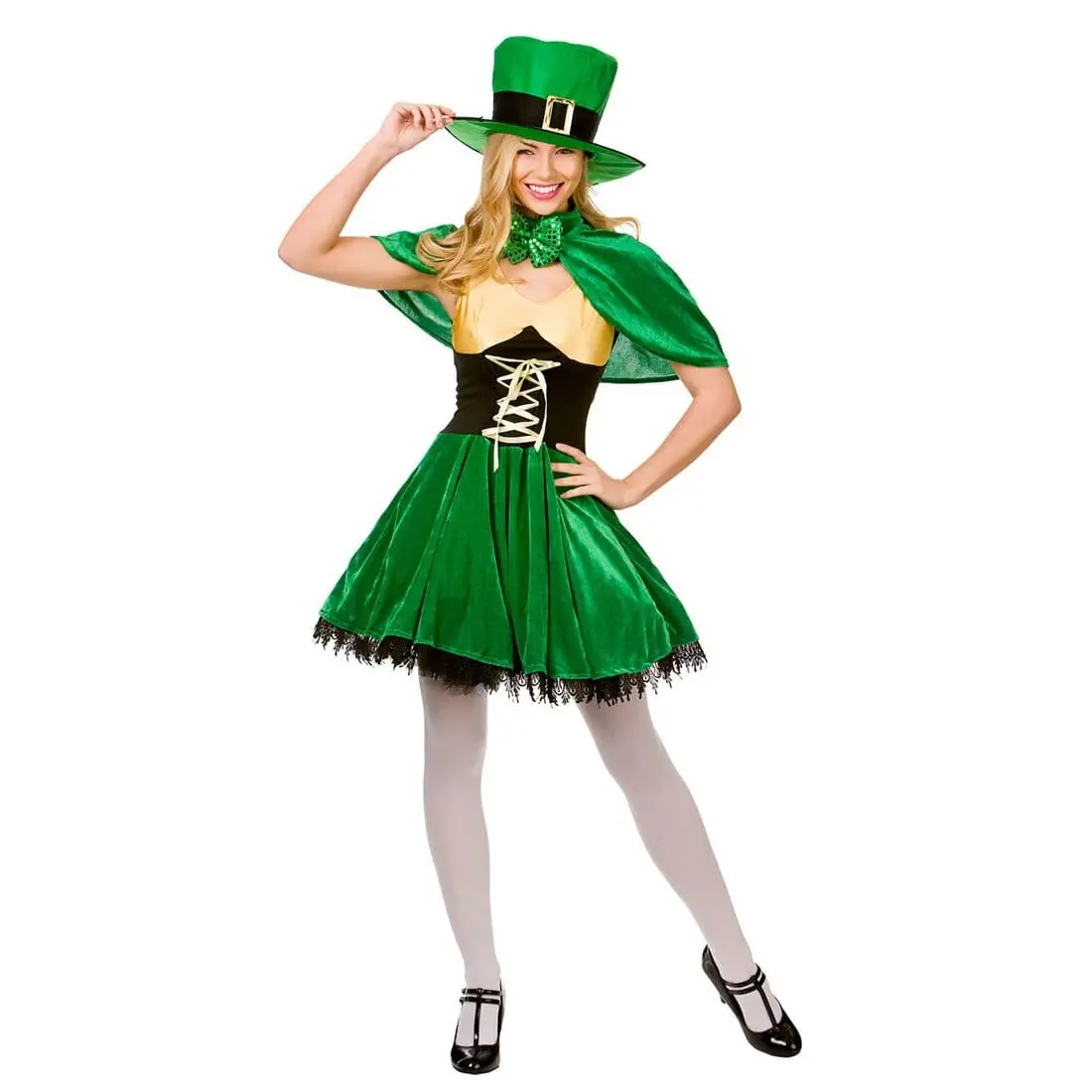 Womens Lucky Leprechaun Fancy Dress Halloween Costume 1