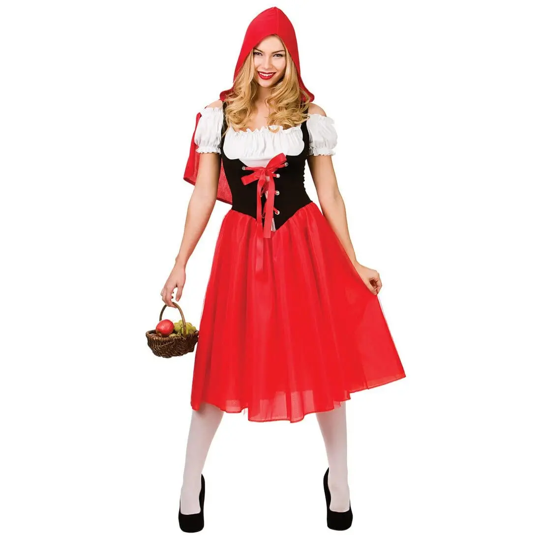 Womens Red Riding Hood Fancy Dress Halloween Costume 1