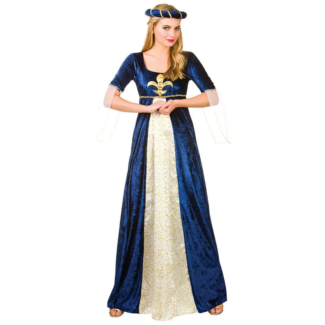 Womens Medieval Maiden Fancy Dress Halloween Costume 1