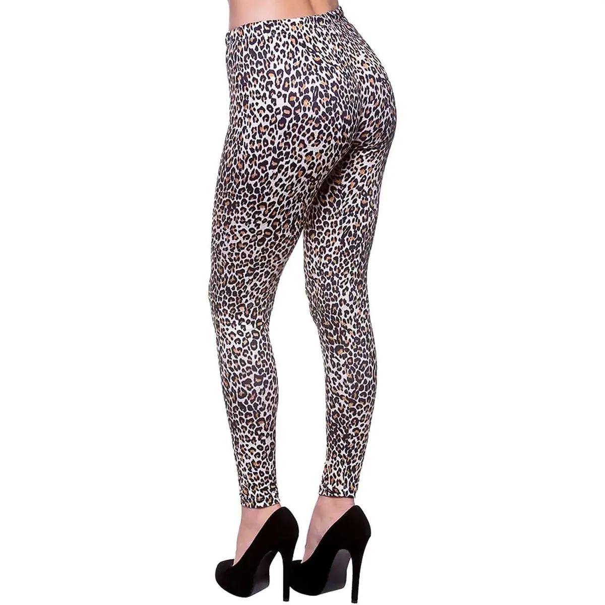 80S Leopard Leggings Big Cat Animal Print Disco Dancer 1