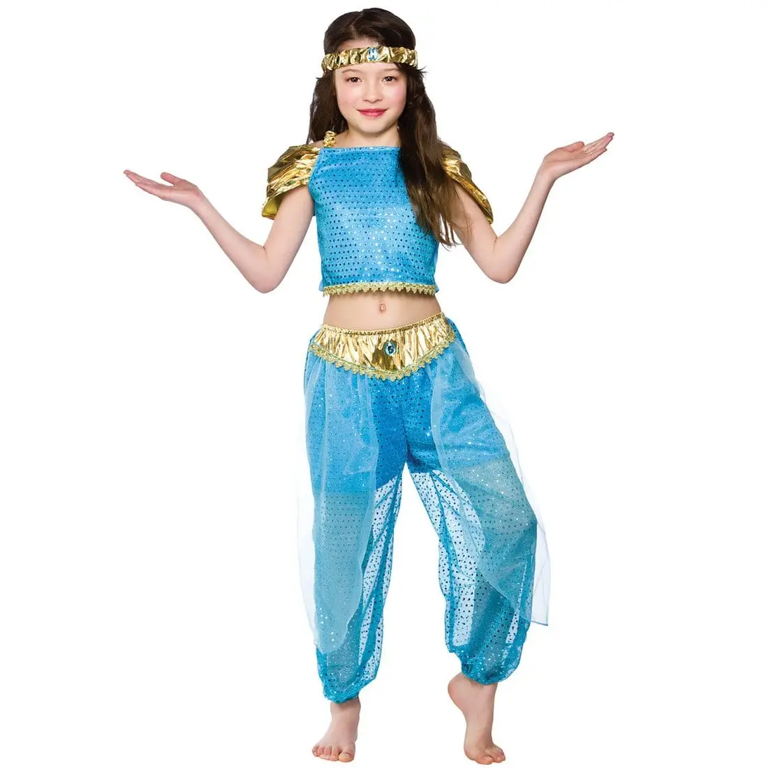 Girls Arabian Princess Fancy Dress Halloween Costume 1