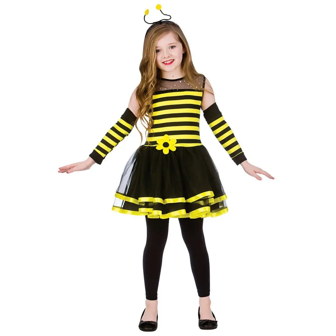 Girls Bumblebee Animal Fancy Dress Halloween Costume 1