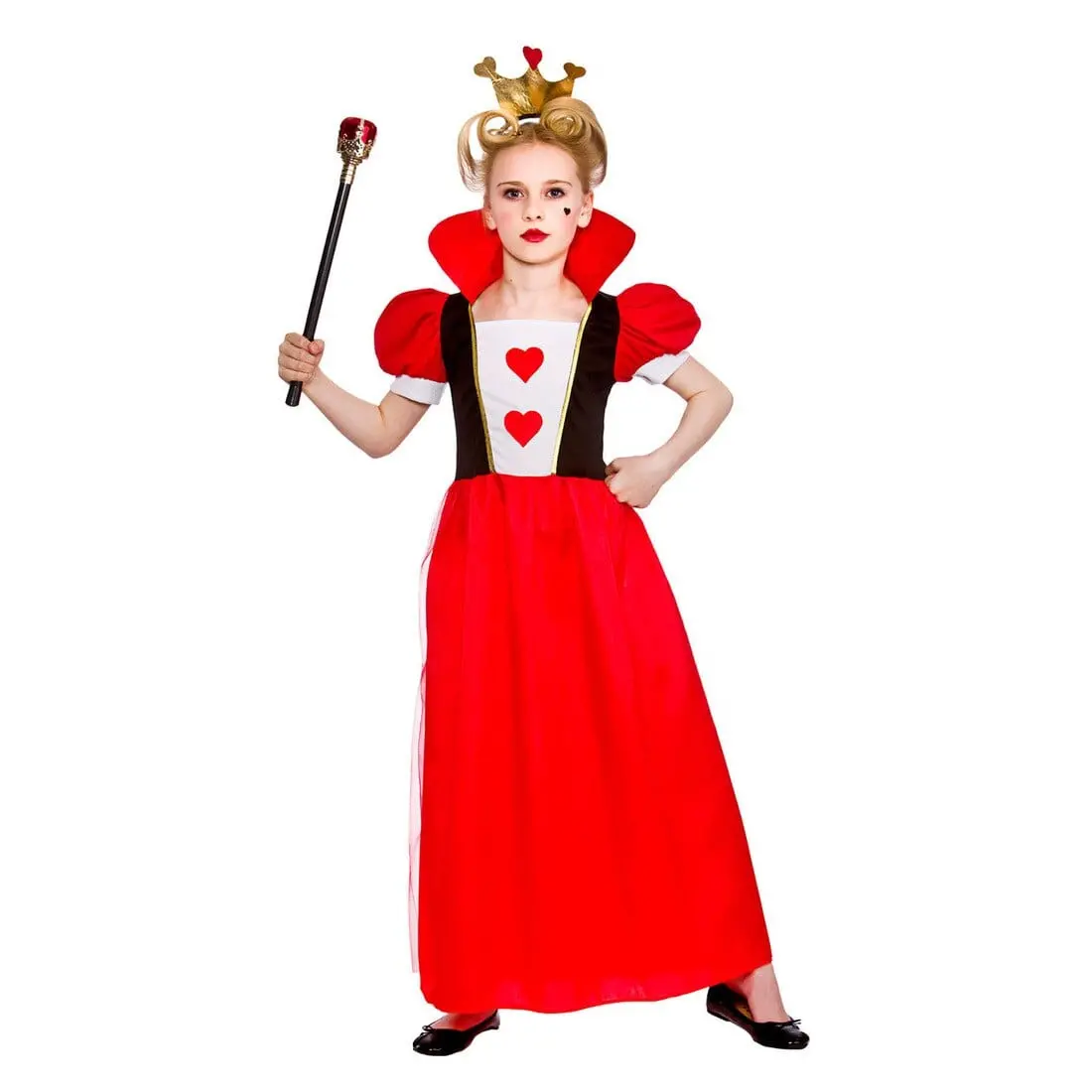 Girls Storybook Queen Fancy Dress Halloween Costume 1