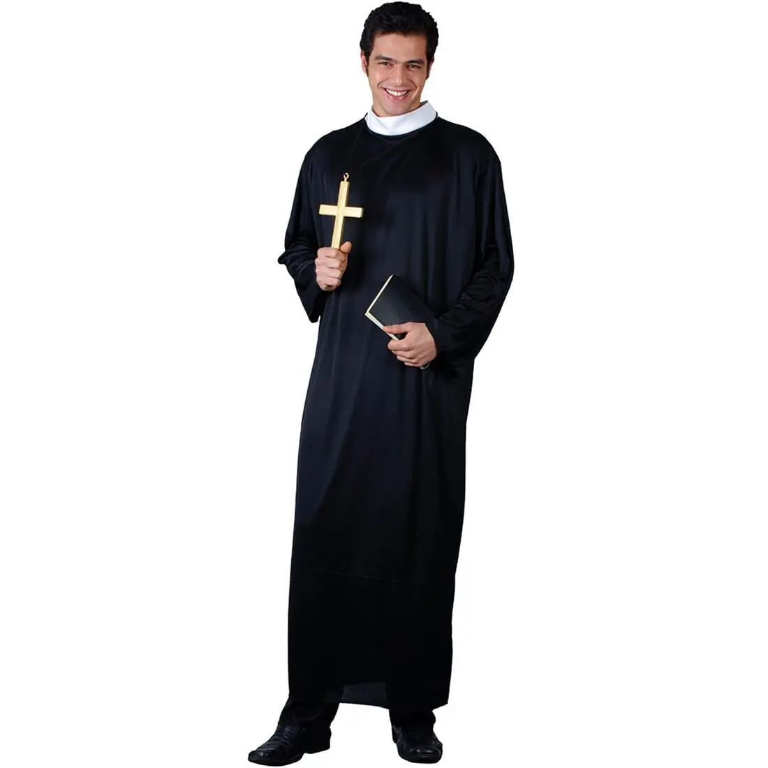 Mens Priest Father Minister Religious Halloween Costume 1