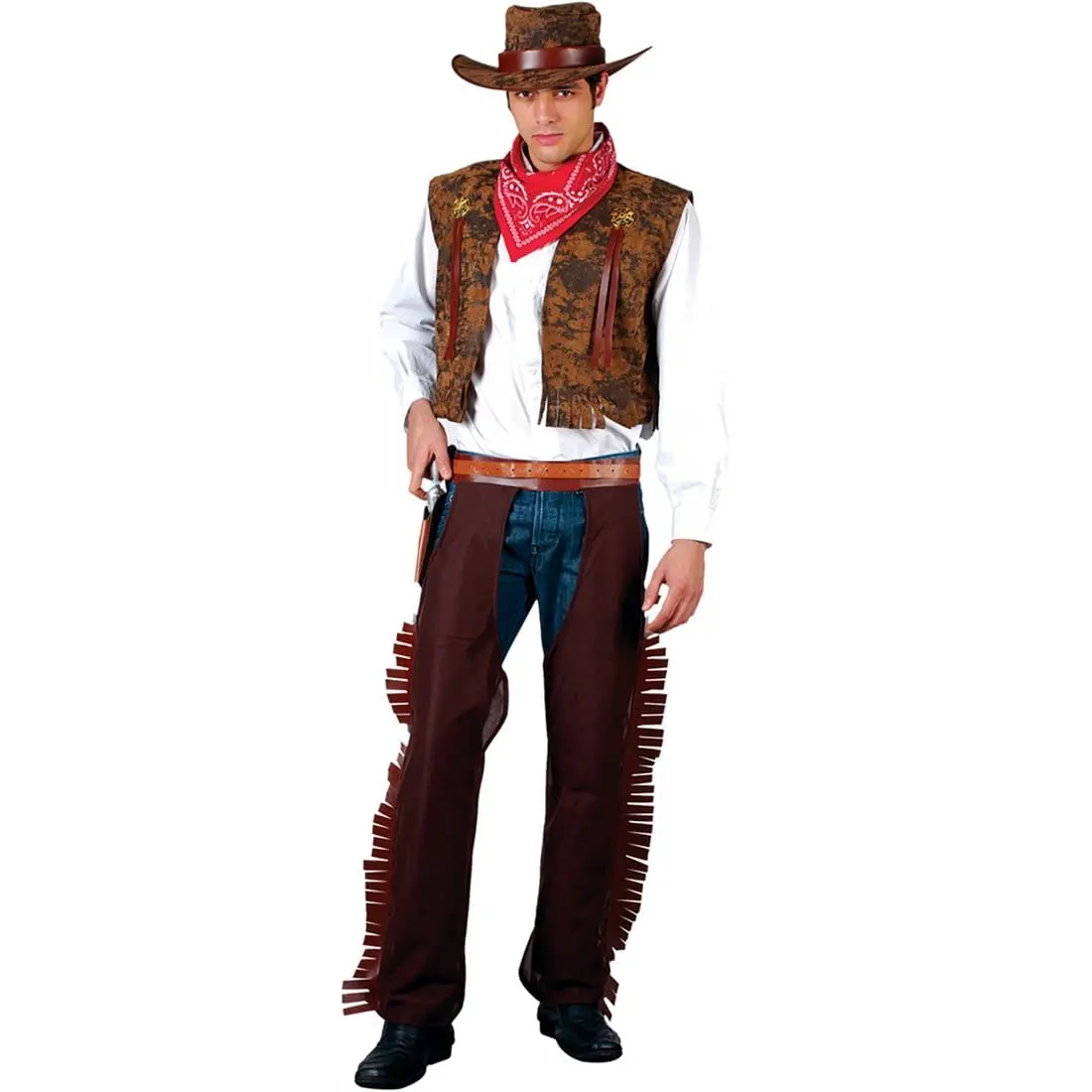 Mens Western Cowboy Fancy Dress Party Halloween Costume 1