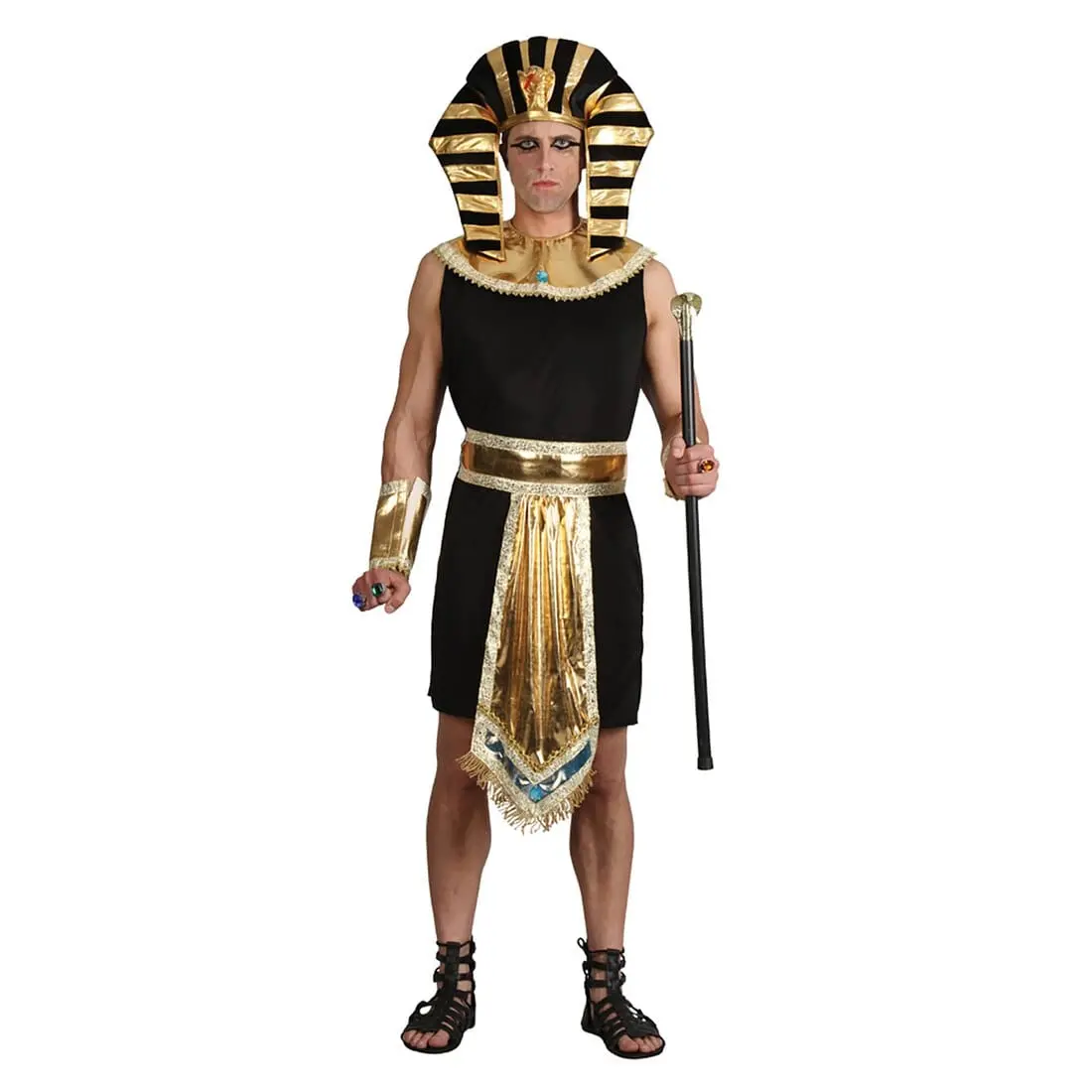 Mens Egyptian King Tutankhamun Pharaoh Halloween Costume 1