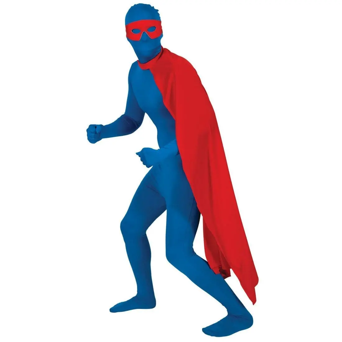 Adults Red Superhero Cape One Size Halloween Costume 1