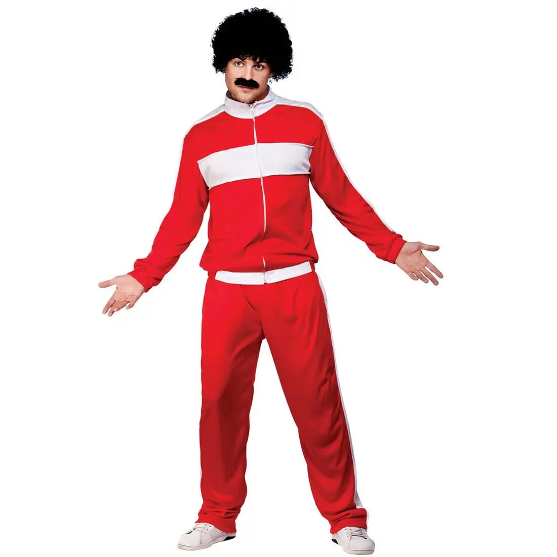 Mens 80S Liverpool Scouser Tracksuit Halloween Costume 1