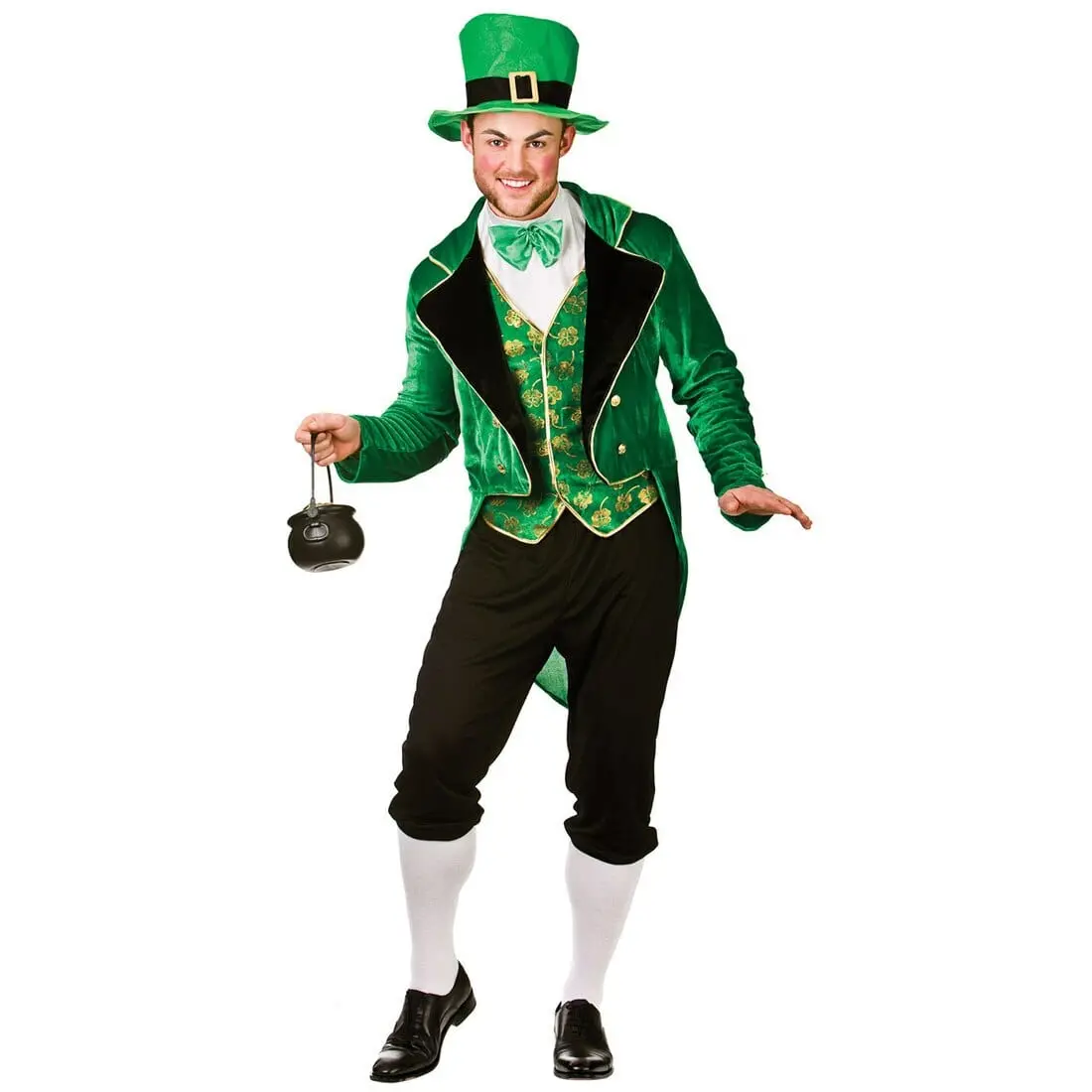 Mens Deluxe Irish Leprechaun St Patrick Halloween Costume 1