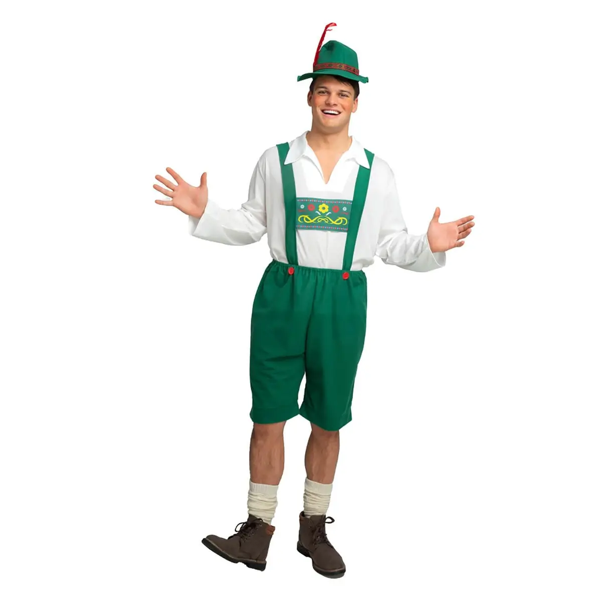Mens Bavarian Beer Guy Green German Oktoberfest Fancy Dress 1