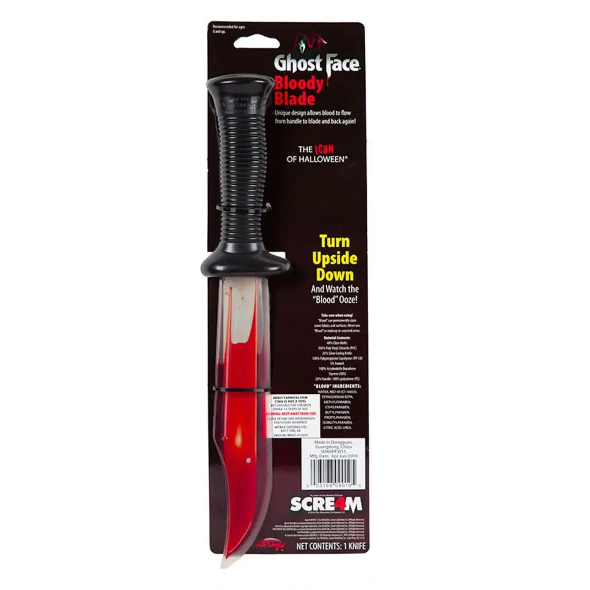 Scream Ghost Face Bloody Blade Plastic Knife Horror 1