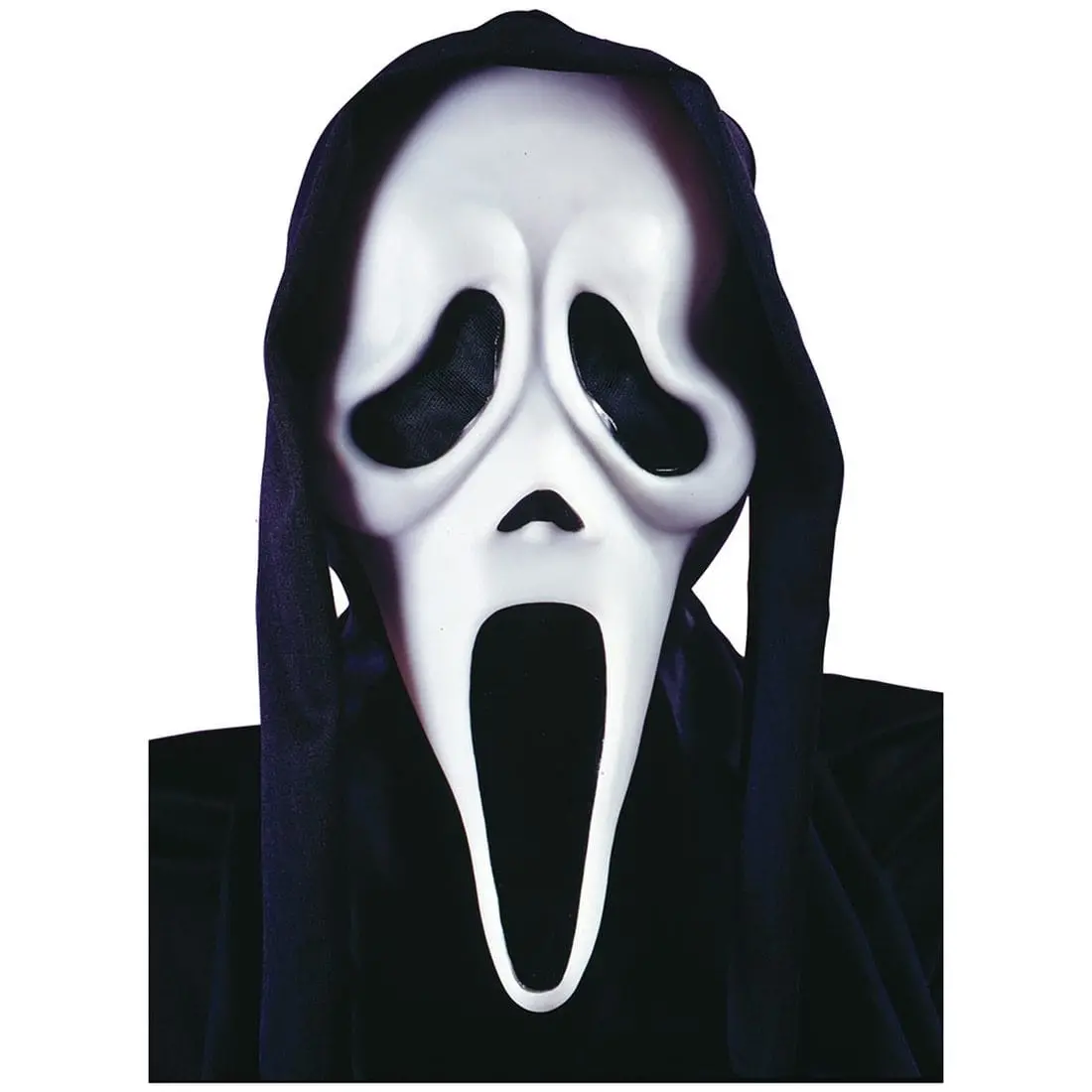 Scream 4 Ghost Face Mask With Hood Fancy Dress Accessory 1