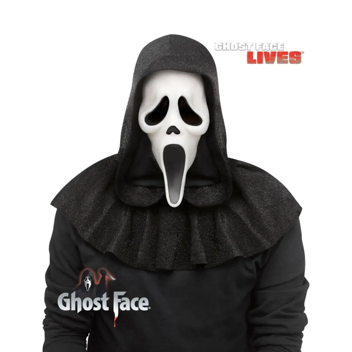 Ghost Face 25Th Anniversary Scream Movie Mask Deluxe Hood 1