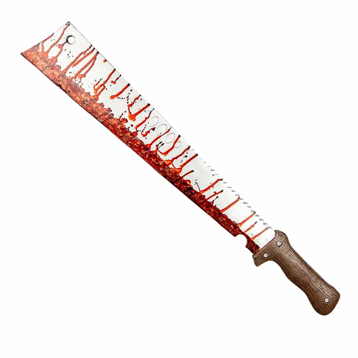 Adults Realistic Bloody Machete Plastic Halloween Prop 66Cm 1