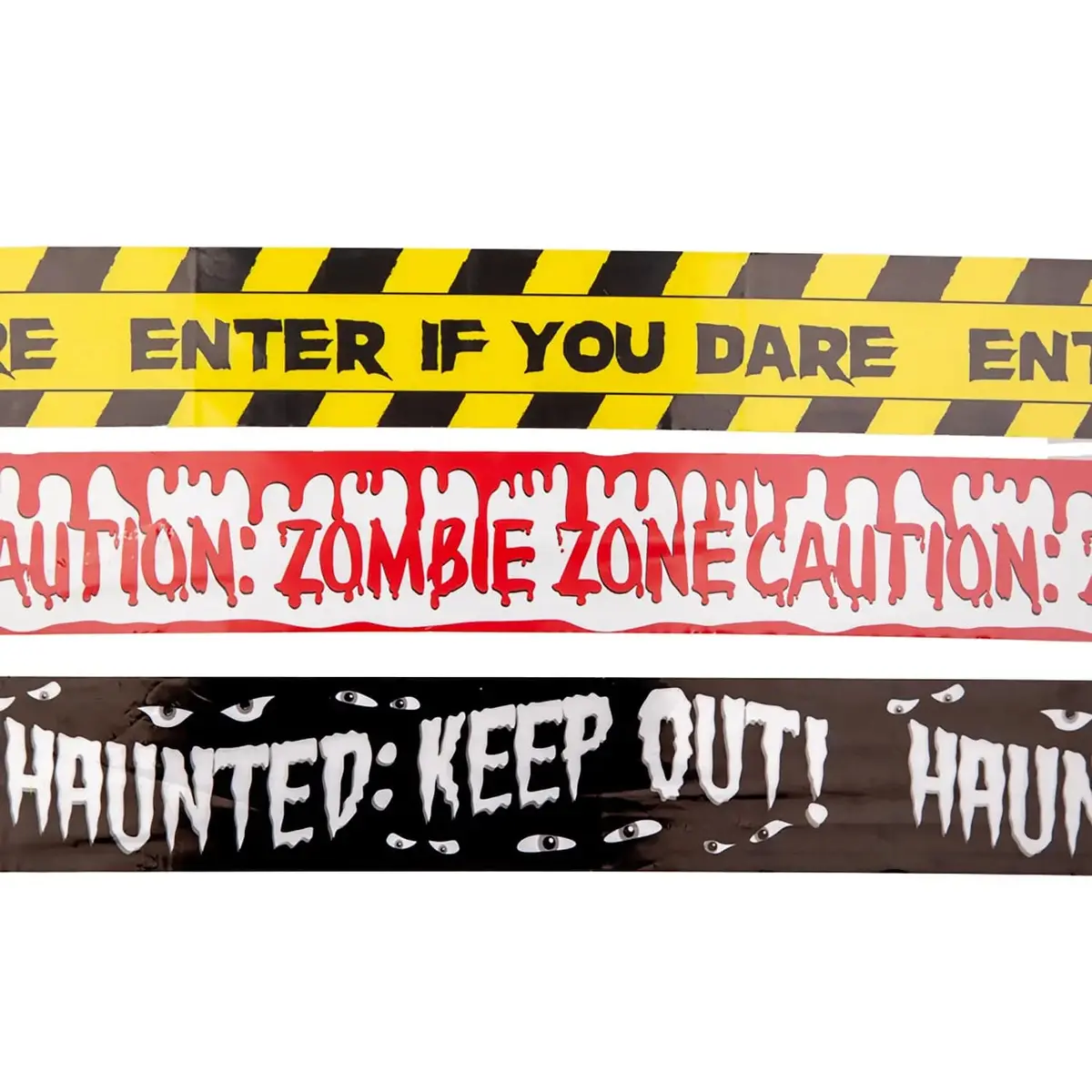 Pack Of 3 Rolls Caution Tape Halloween Party Decoration 3M 1
