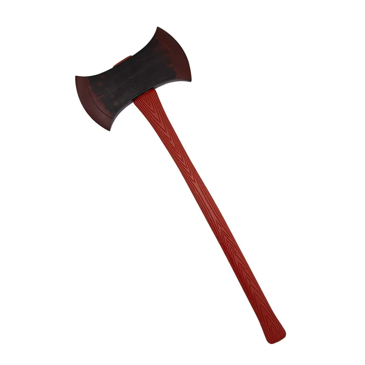 Double Sided Bloody Axe Plastic Weapon Horror Halloween Prop 60Cm 1