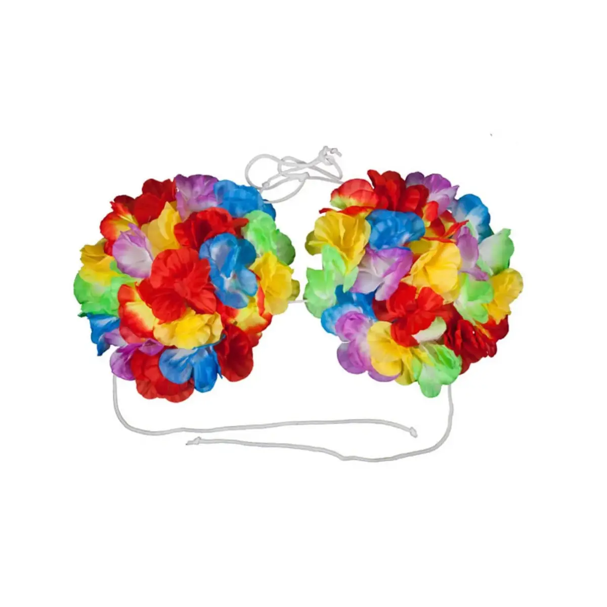 Large Hawaii Flower Bra 15Cm(6") Wide Cups Beach Party 2