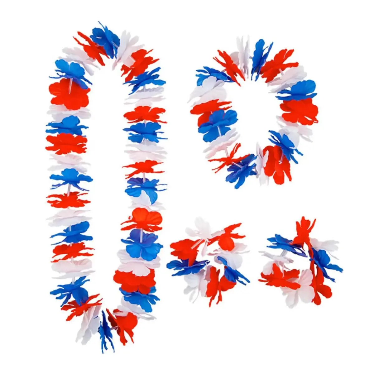 Gb 4Pc Hawaiian Set Union Jack Flag Beach Party Sports Royal 1