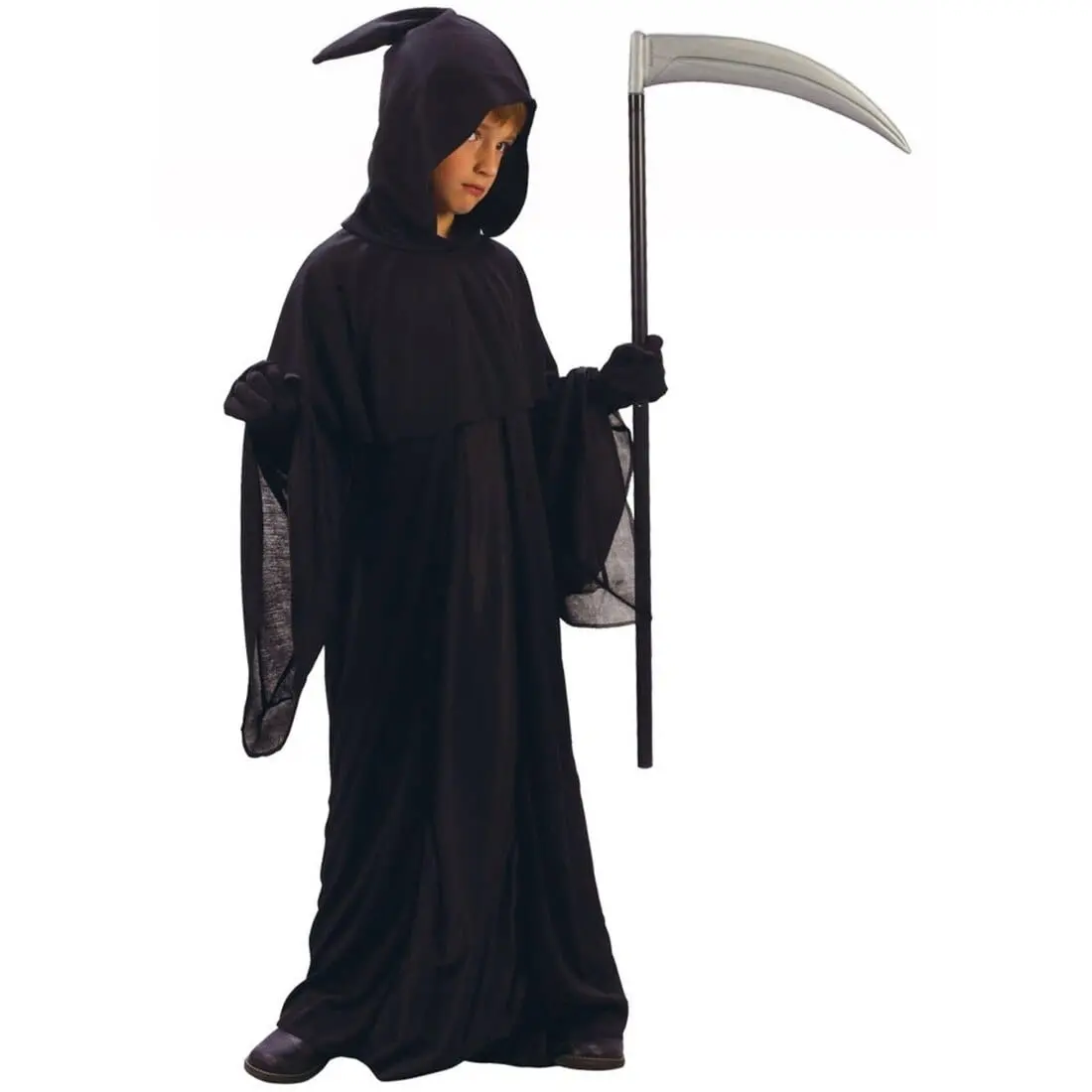 Kids The Grim Reaper Fancy Dress Spooky Halloween Costume 1