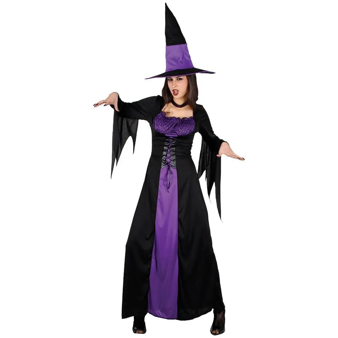Spellbound Horror Witch Womens  Purple Costume Halloween 1