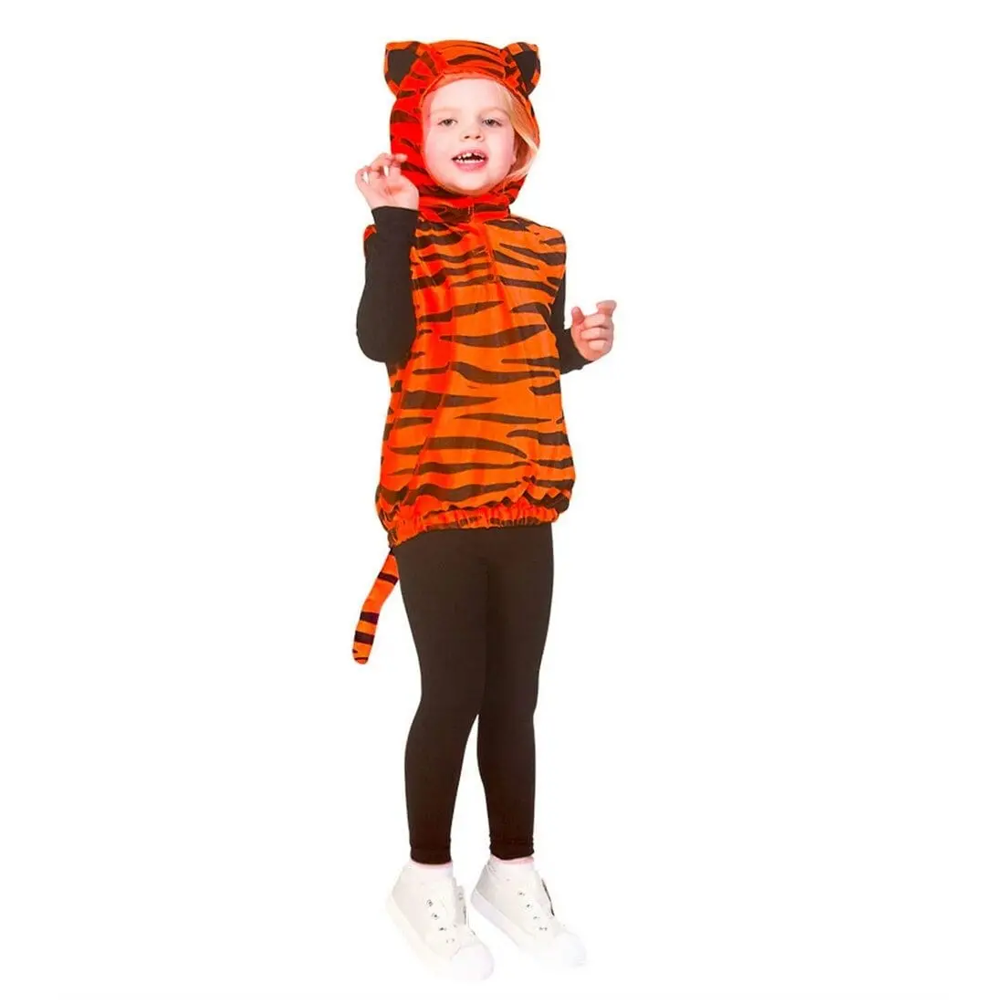 Childs Tiger Hooded Tabard Halloween Fancy Dress 1