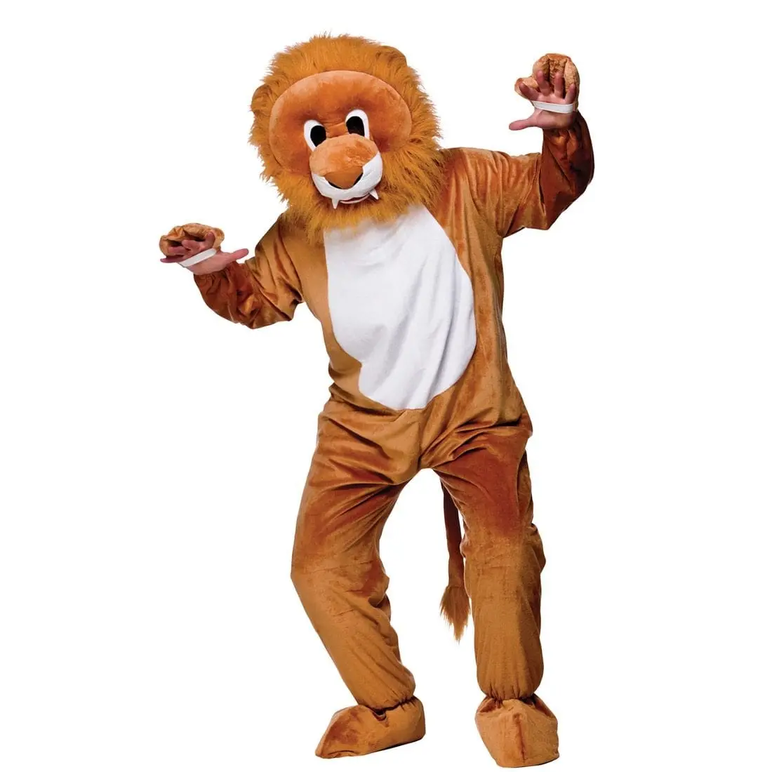 Leo The Lion Brown Full Body Animal Party Mascot Costume 1