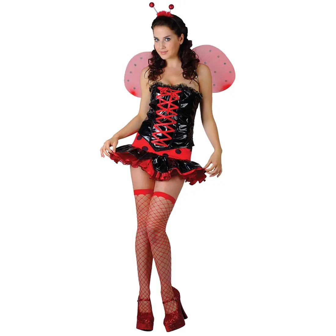 Womens Sexy Lovebug  Ladybird Halloween Costume Outfit 1