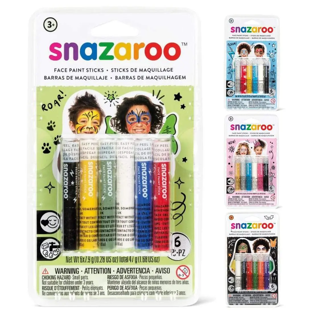 Snazaroo Face Painting Makeup Sticks Girls Boys Halloween 1