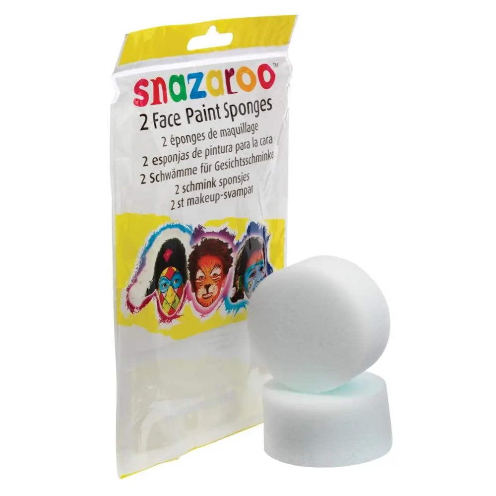 Snazaroo 2 Pk High Density Sponge Facepaint Makeup Accessory 1
