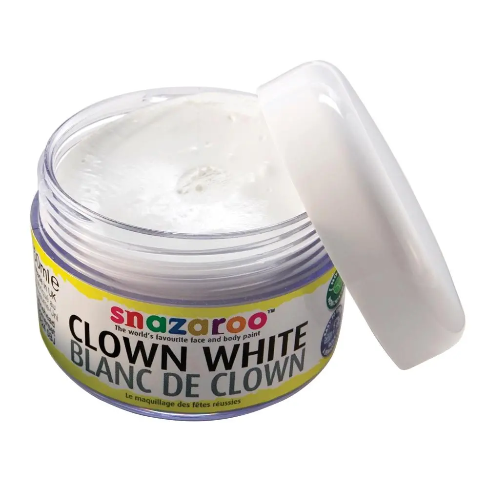 Snazaroo 50Ml Clown White Facepaint Halloween Accessory 1