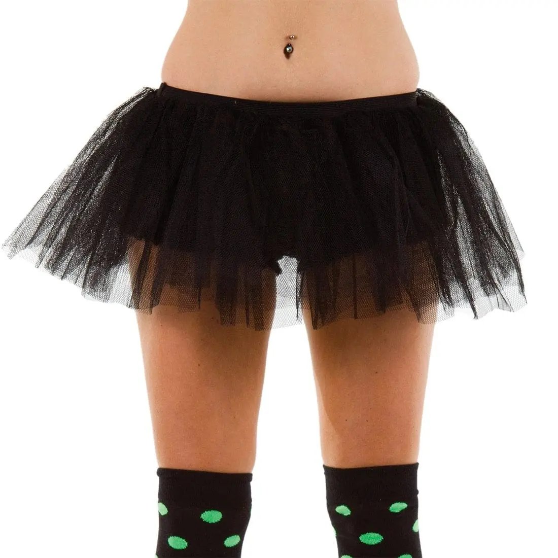 Black 3 Layer Tutu Ballet Skirt Clubbing Fancy Dress 1