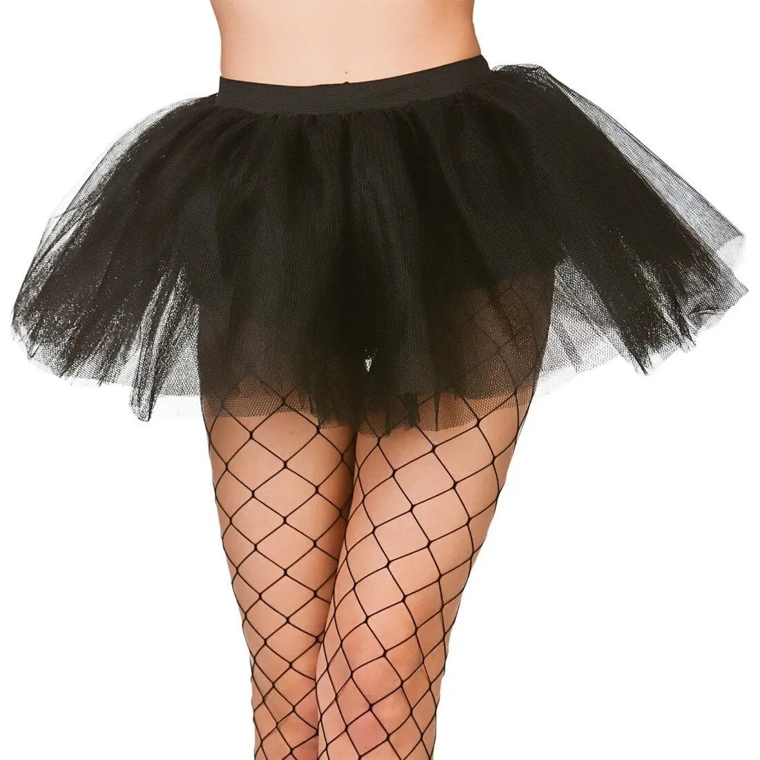 Womens Black 3 Layer Tutu Skirt Fancy Dress Accessory 1