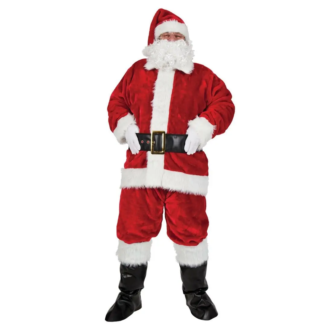 Regal Plush Professional Santa Suit 8Pc Christmas Costume 1