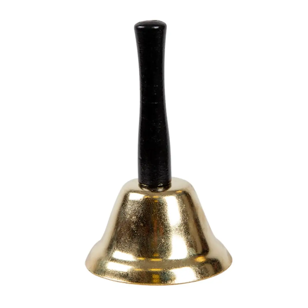 Santa Bell Father Christmas Fancy Dress Handbell Brass Effect 1