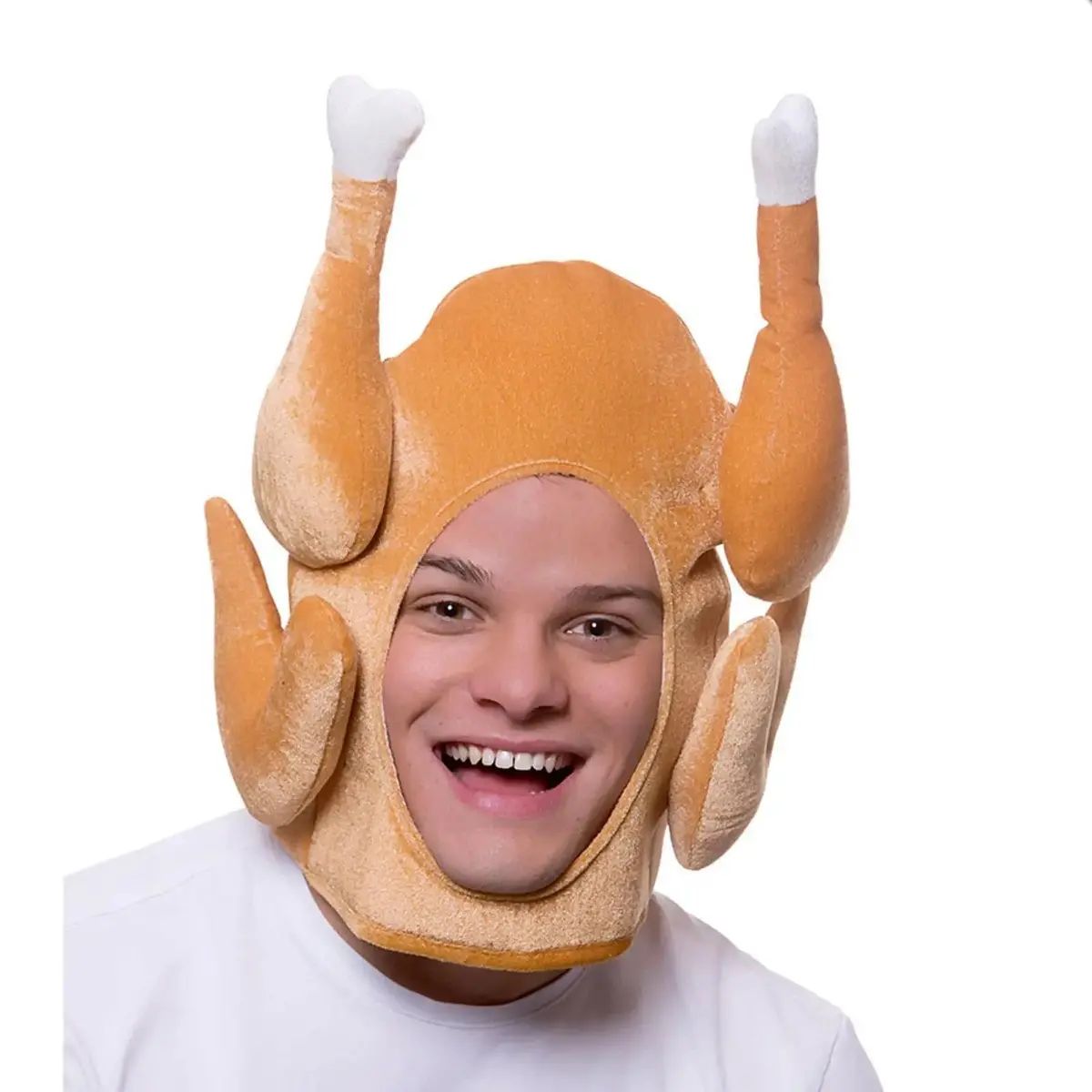 Turkey Hat Soft Plush Head Cover Christmas Novelty 1