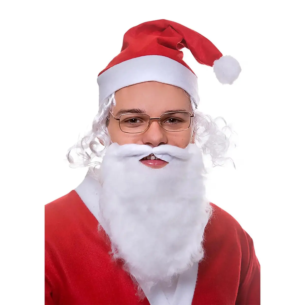 Adults Santa Hat Hair Beard Glasses Christmas Party 1