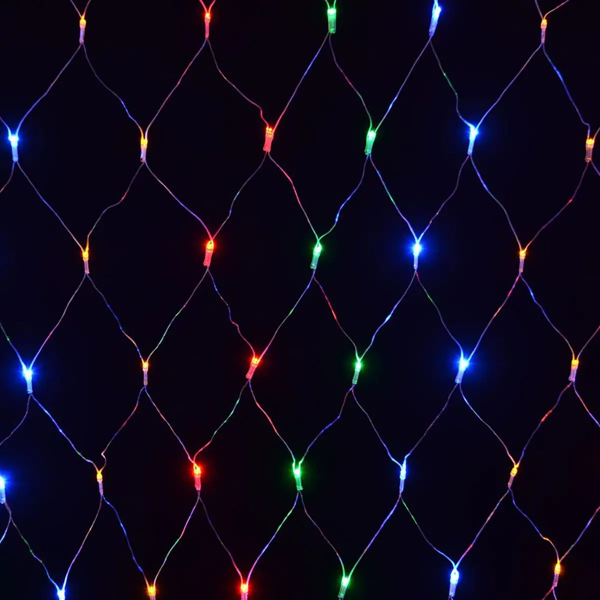 180 Multi Function Christmas Twinkle Led Net Curtain Lights 3