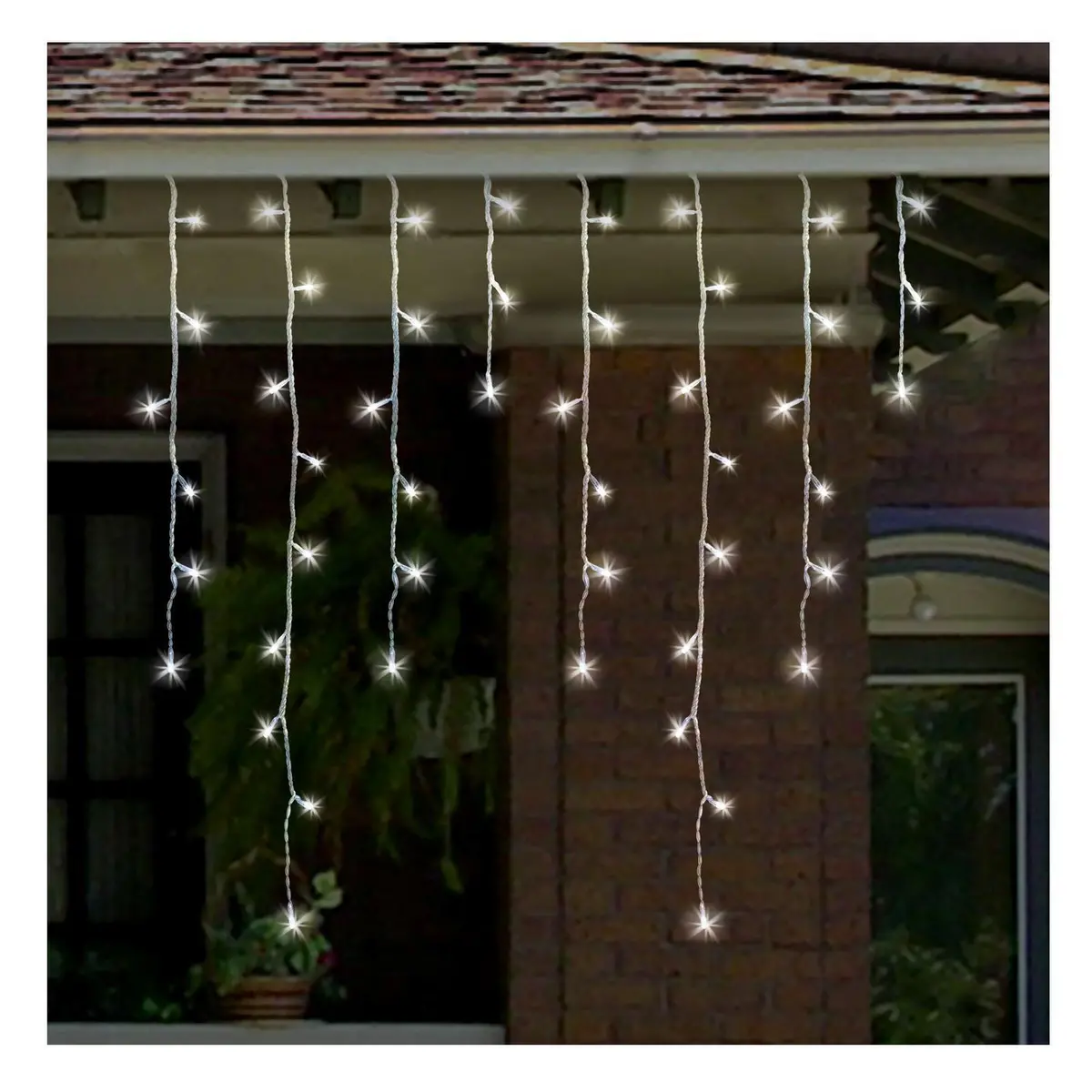 Led Snowfall Effect Icicle Christmas Lights Indoor & Outdoor 1