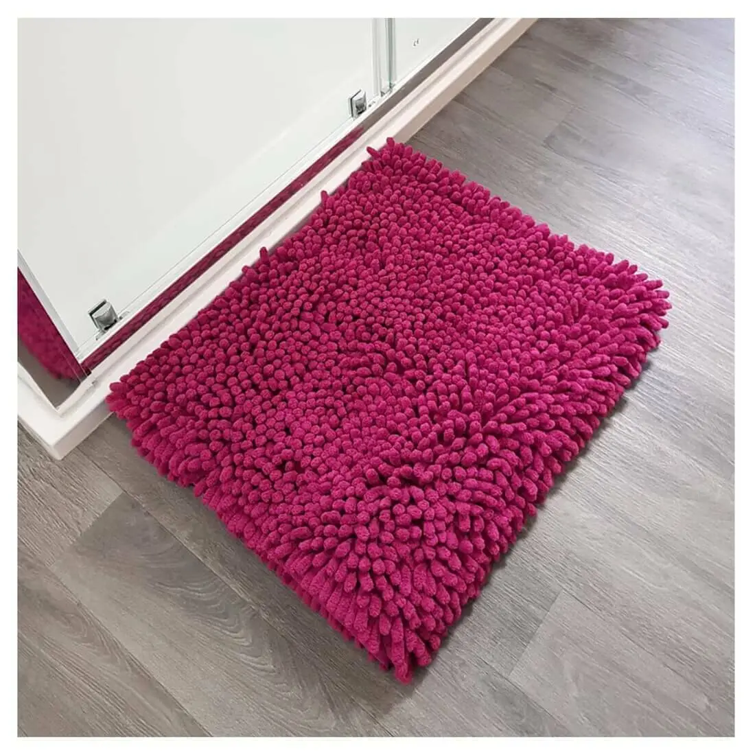 Absorbent Thick Shaggy Loop Noodle Non Slip Bathroom Bath/Shower Mat 1