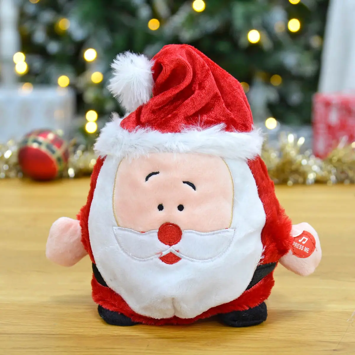 Animated Laughing Plush Santa Christmas Decoration 1