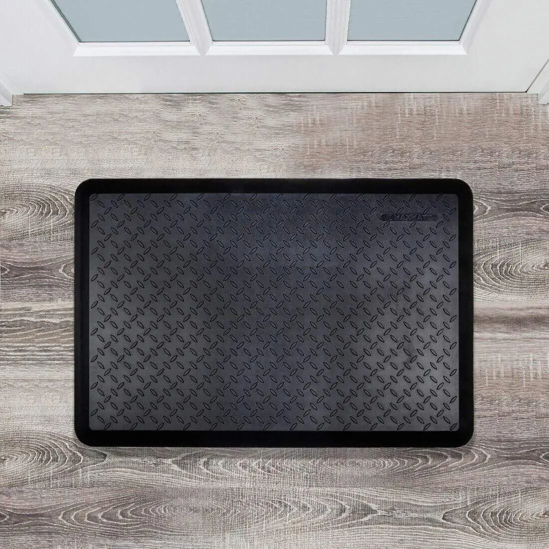 Black Cushioned Work Home Office Anti-Fatigue Mat  60X90cm 1