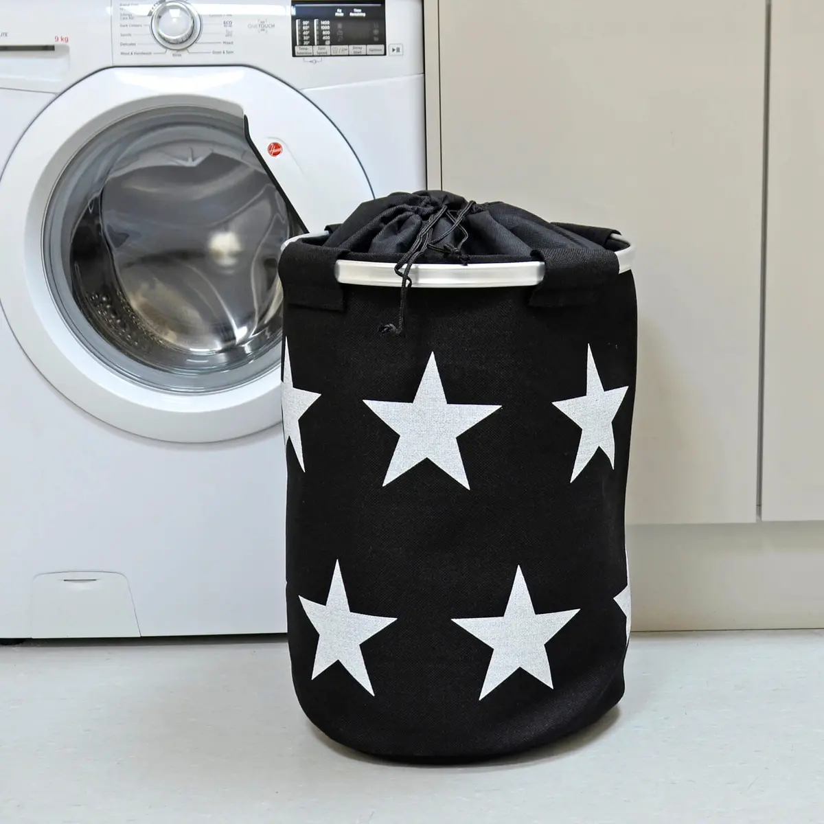 Stars Large Foldable Pop Up Fabric Laundry Hamper Washing Storage Basket 1