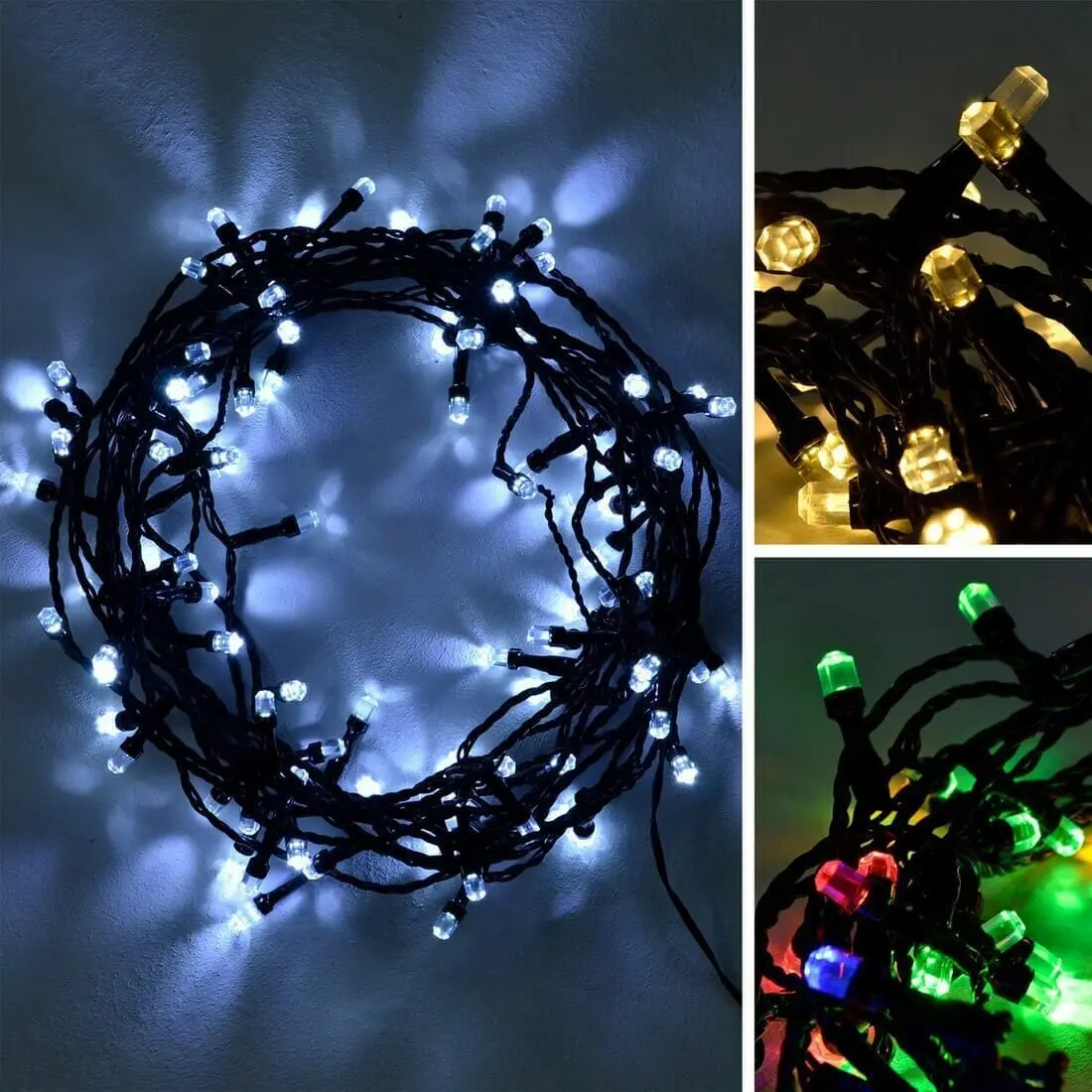 Multi-Function Diamond Shaped Led String Fairy Xmas Lights 1