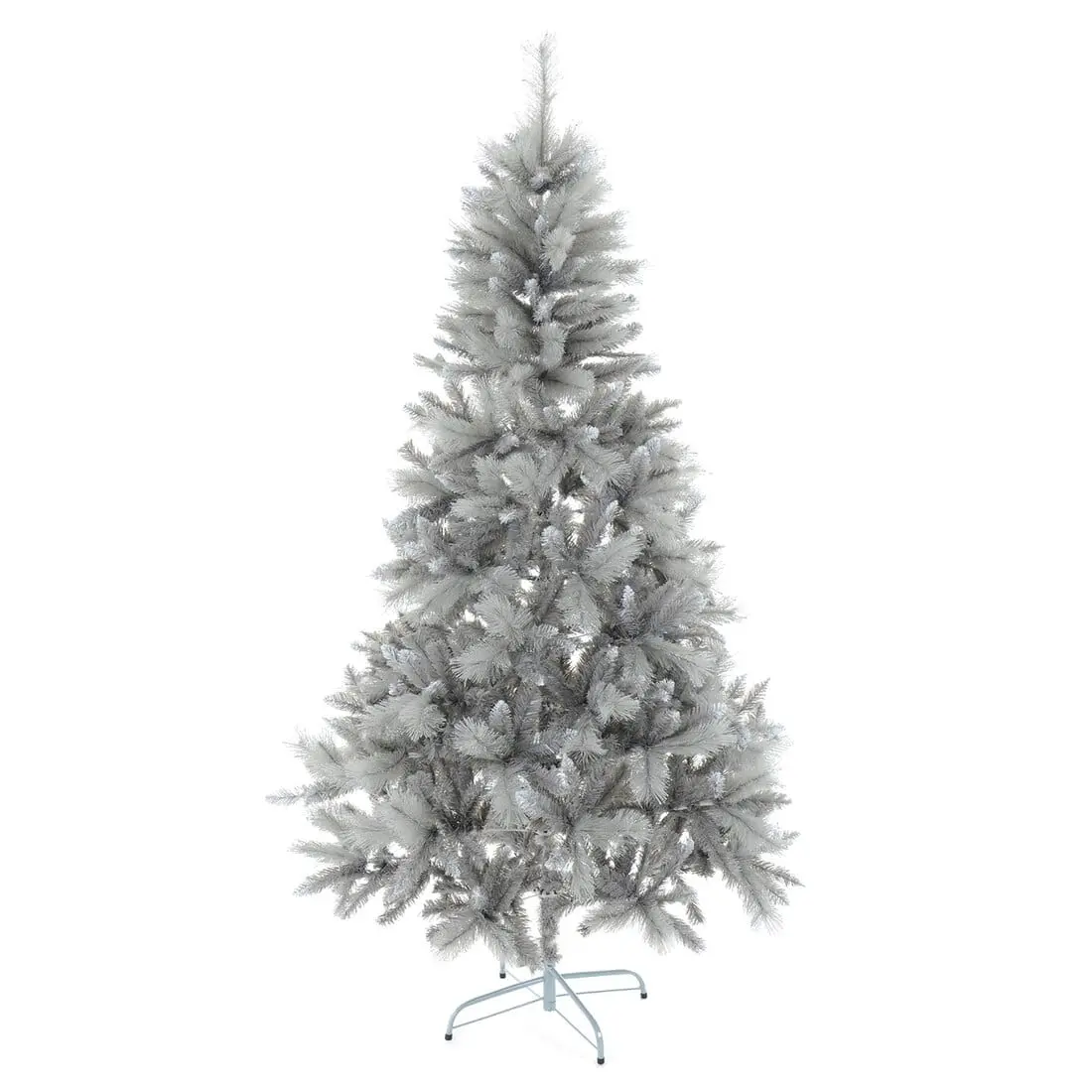 6Ft/7Ft Silver Mixed Pine Christmas Tree Glitter Needles 1