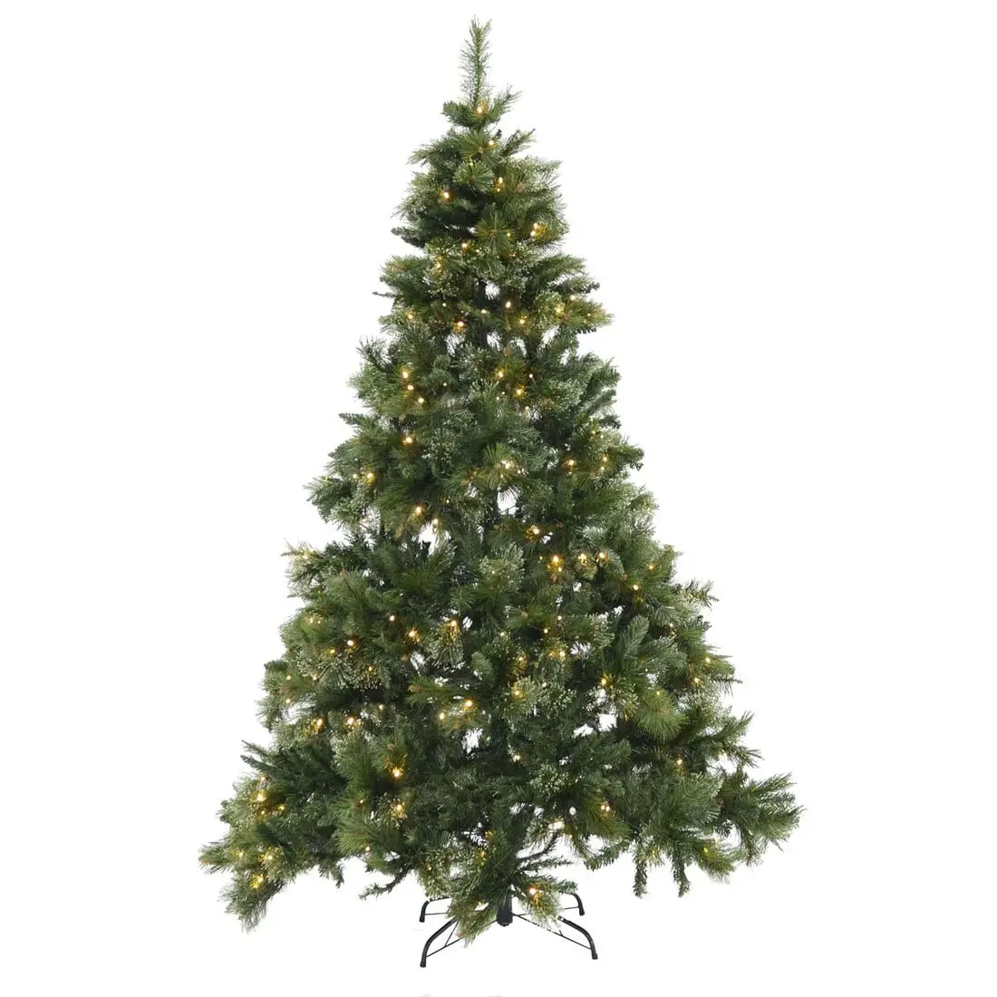 Pre-Lit Christmas Tree Warm White Leds Green Mixed Pine 6Ft/7Ft 1