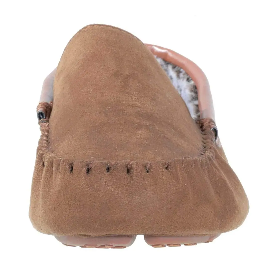Mens Moccasin Slippers Luxury Microsuede Fur Lining Non-Slip 8