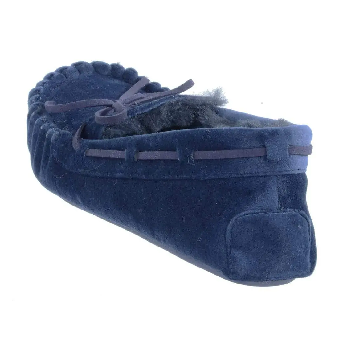 Womens Moccasin Slippers Luxury Velour Fur Lining Non-Slip 5