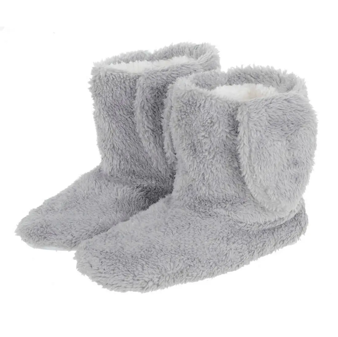 Womens Bunny Ear Booties Sherpa Fleece Lining Slipper Boots 7
