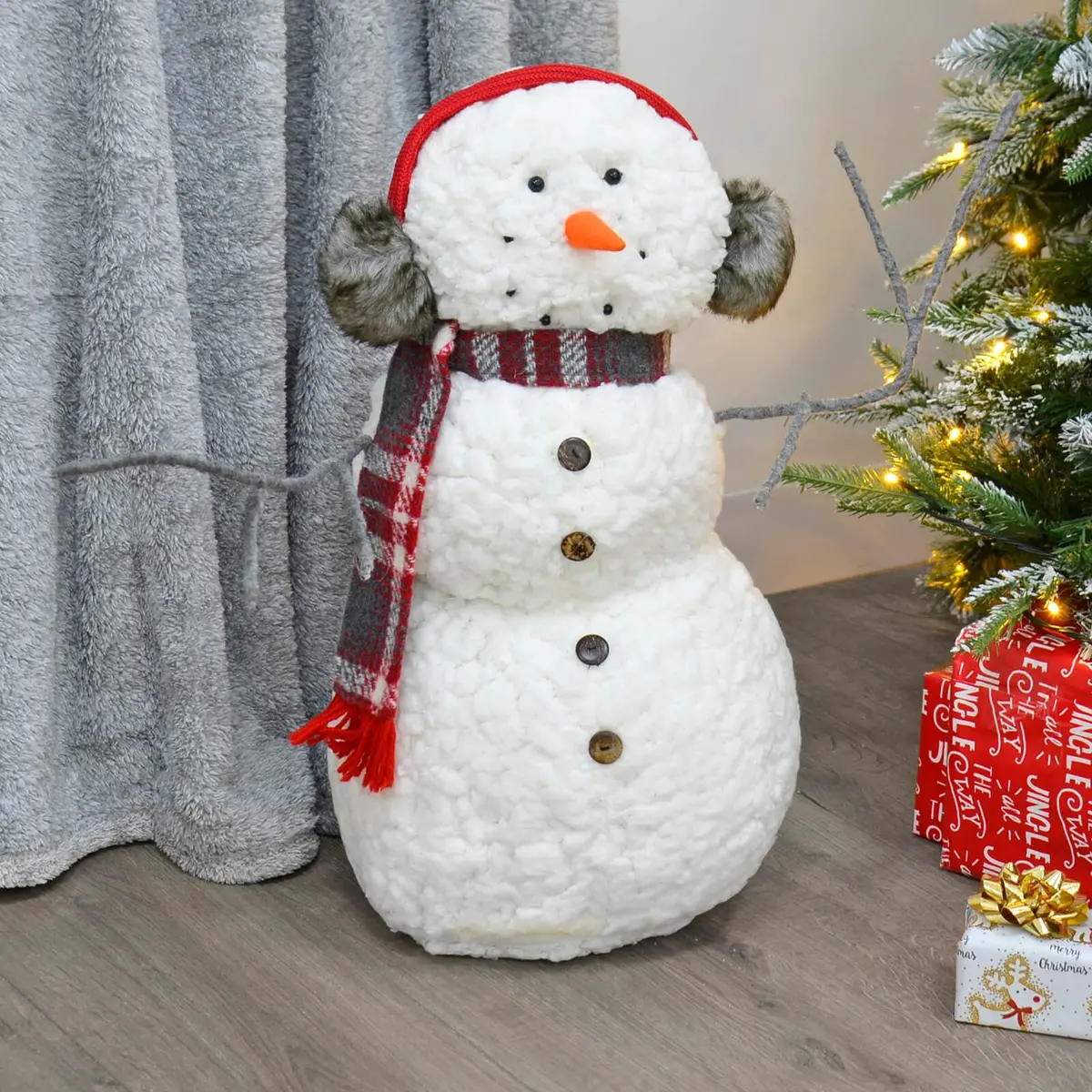 Novelty Snowman Standing Christmas Xmas Decoration 52Cm 1