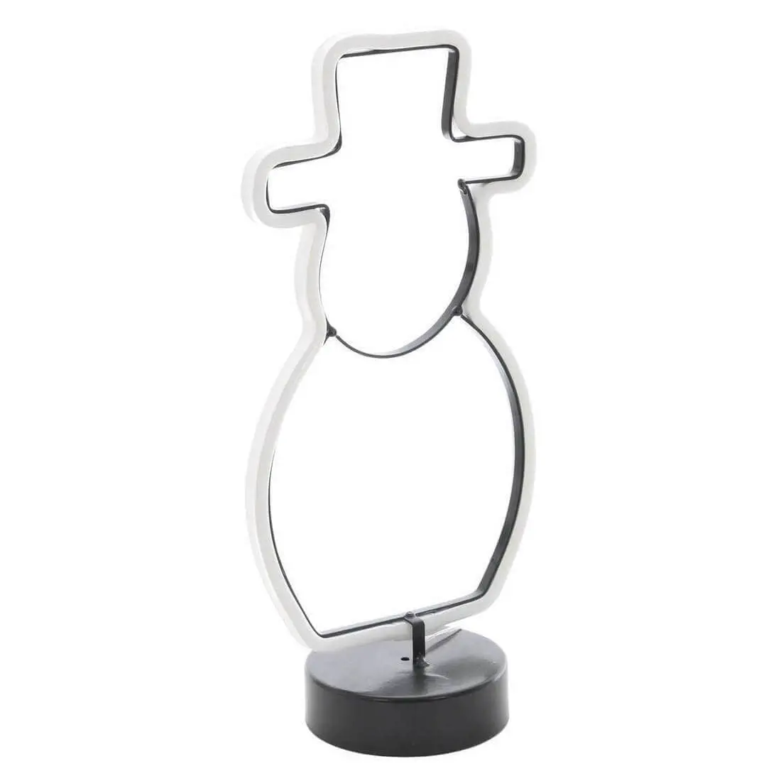 Snowman Neon White Table Lamp Bright Led Rope Light Feature 1